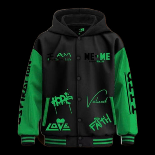 Hooded Letterman Jacket - PRESALE!