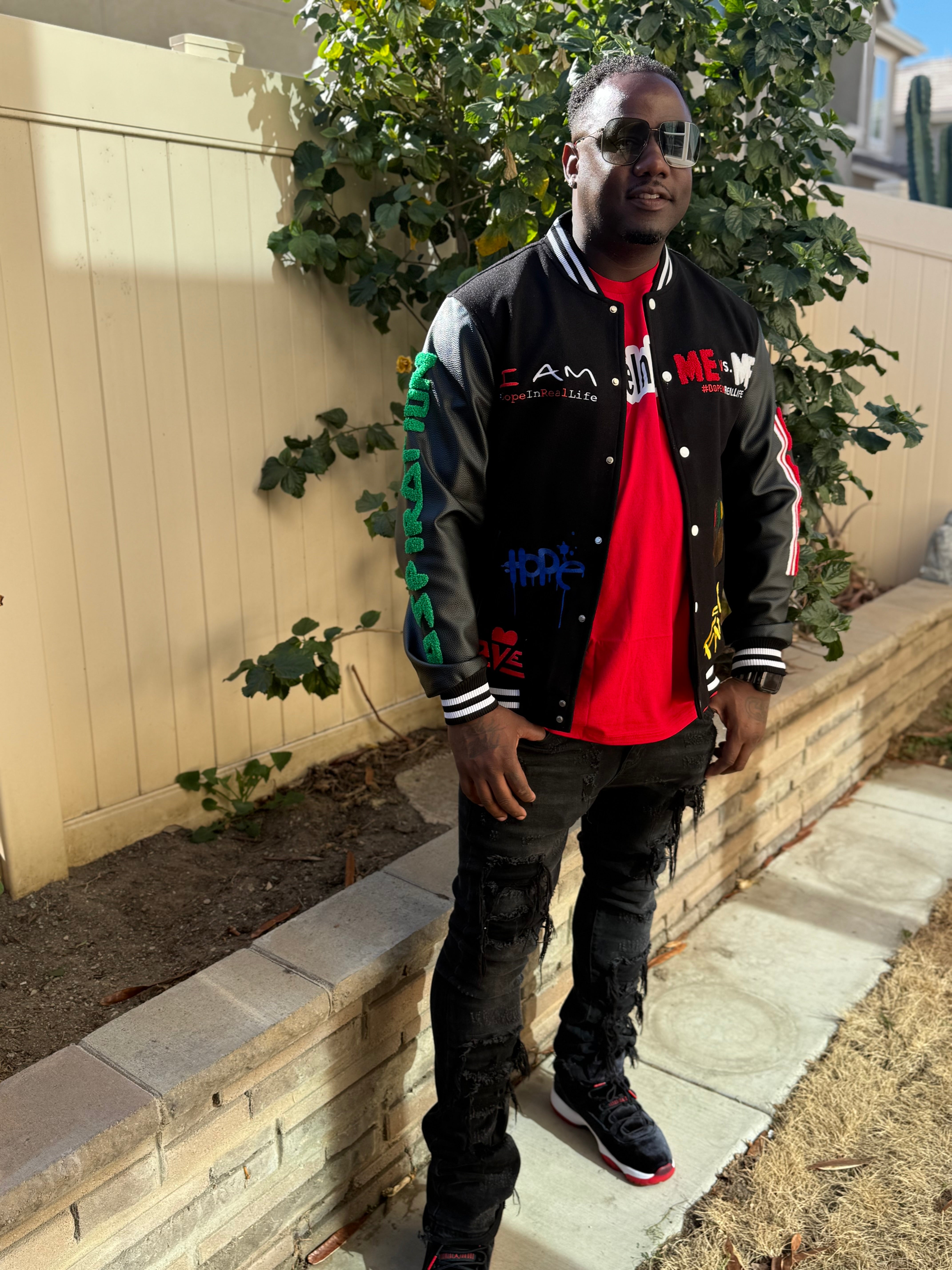 Everything Dope Letterman Jacket โ In Real Life Apparel LLC